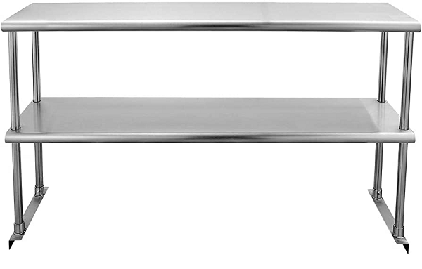 bàn thao tác inox 2 tầng