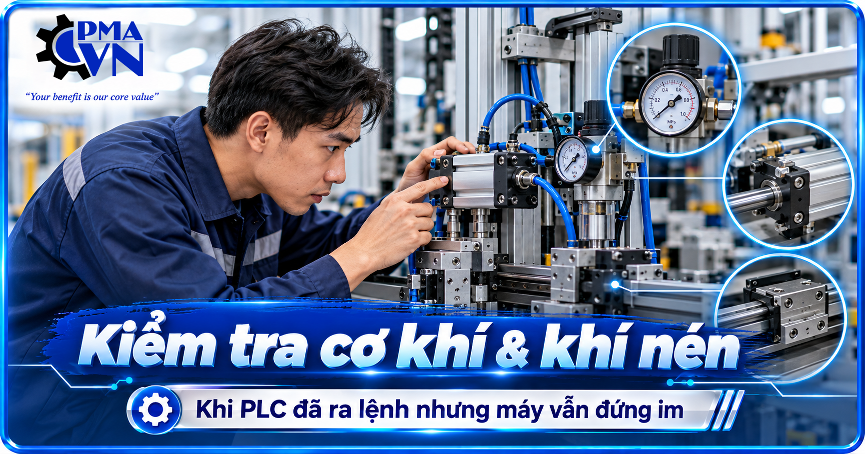 Hệ thống khí nén không đủ áp suất